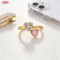 Luxurious CZ Ring Wholesale | 18K Gold Plated Brass AAA Cubic Zirconia Statement Ring