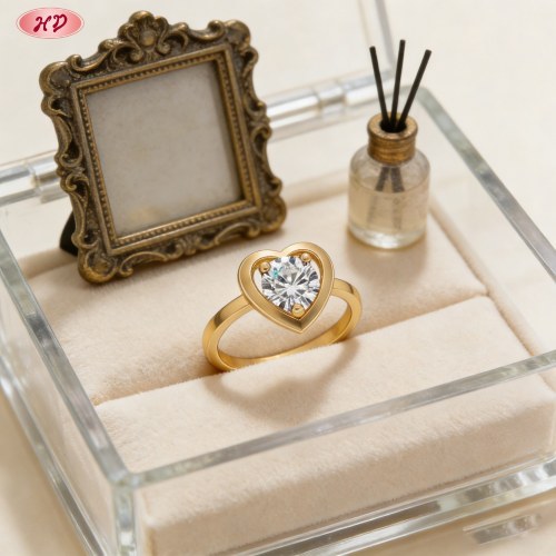 Dazzling CZ Ring Manufacturer | Premium gold plating finish with premium cubic zirconia...