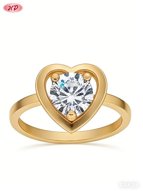 Dazzling CZ Ring Manufacturer | Premium gold plating finish with premium cubic zirconia...