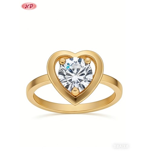 Dazzling CZ Ring Manufacturer | Premium gold plating finish with premium cubic zirconia...