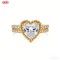 Exquisite 18K Gold Plated CZ Ring Bulk Supplier | AAA Cubic Zirconia Ring for Resale