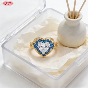 Timeless 18K Gold Plated CZ Ring Manufacturer | AAA Cubic Zirconia Ring for Wholesale