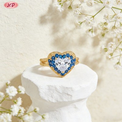 Timeless 18K Gold Plated CZ Ring Manufacturer | AAA Cubic Zirconia Ring for Wholesale