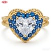 Timeless 18K Gold Plated CZ Ring Manufacturer | AAA Cubic Zirconia Ring for Wholesale