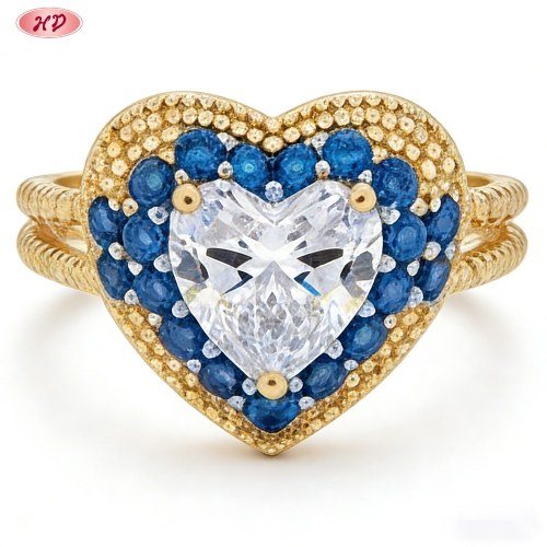 Timeless 18K Gold Plated CZ Ring Manufacturer | AAA Cubic Zirconia Ring for Wholesale