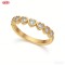 Trendy 18K Gold Plated Brass Cubic Zirconia Ring Manufacturer for Boutique Buyers