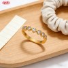 Trendy CZ Ring OEM Jewelry Factory | Premium gold plating finish with premium cubic zir...