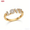 Eye-catching CZ Ring Wholesale | Premium gold plating finish with premium cubic zirconi...