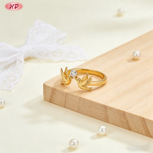 Chic CZ Ring Manufacturer | Premium gold plating finish with premium cubic zirconia acc...