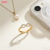Sophisticated CZ Ring Factory Direct Supply | Premium gold plating finish with premium ...