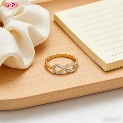Sophisticated CZ Ring Factory Direct Supply | Premium gold plating finish with premium ...