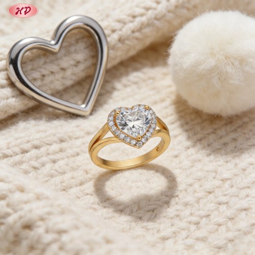 Elegant CZ Ring Bulk Supplier | Premium gold plating finish with premium cubic zirconia...