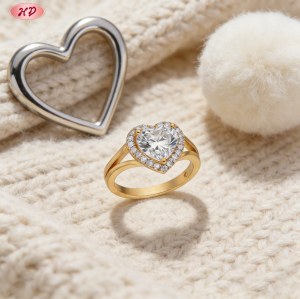 Elegant 18K Gold Plated Cubic Zirconia Ring Bulk Supplier | AAA CZ Ring for Resale