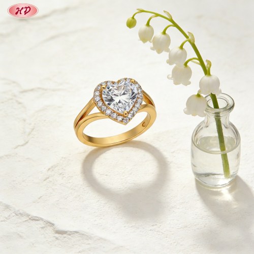 Elegant CZ Ring Bulk Supplier | Premium gold plating finish with premium cubic zirconia...