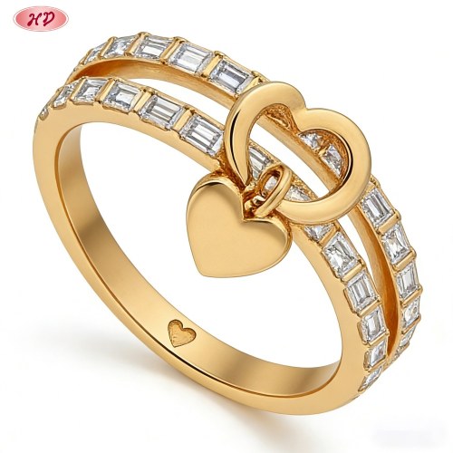 Delicate CZ Ring Export Manufacturer | Premium gold plating finish with premium cubic z...