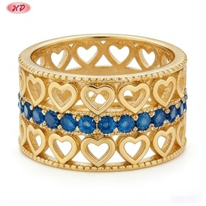 Refined Cubic Zirconia Ring Wholesale | 18K Gold Plated AAA CZ Statement Jewelry