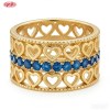 Refined CZ Ring Factory Direct Supply | Premium gold plating finish with premium cubic ...