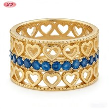 Refined Cubic Zirconia Ring Wholesale | 18K Gold Plated AAA CZ Statement Jewelry