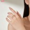 Dazzling Cubic Zirconia Ring Manufacturer | 18K Gold Plated Brass AAA CZ Statement Band