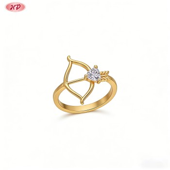 Modern Classic 18K Gold Plated Cubic Zirconia Ring Wholesale | OEM AAA CZ Jewelry