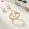 Modern Classic 18K Gold Plated Cubic Zirconia Ring Wholesale | OEM AAA CZ Jewelry