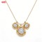 Timeless 18K Gold Plated Cubic Zirconia Necklace Supplier | Pendant Jewelry Collection