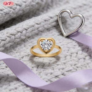 Dazzling CZ Ring Manufacturer | 18K Gold Plated AAA Cubic Zirconia Ring for Women