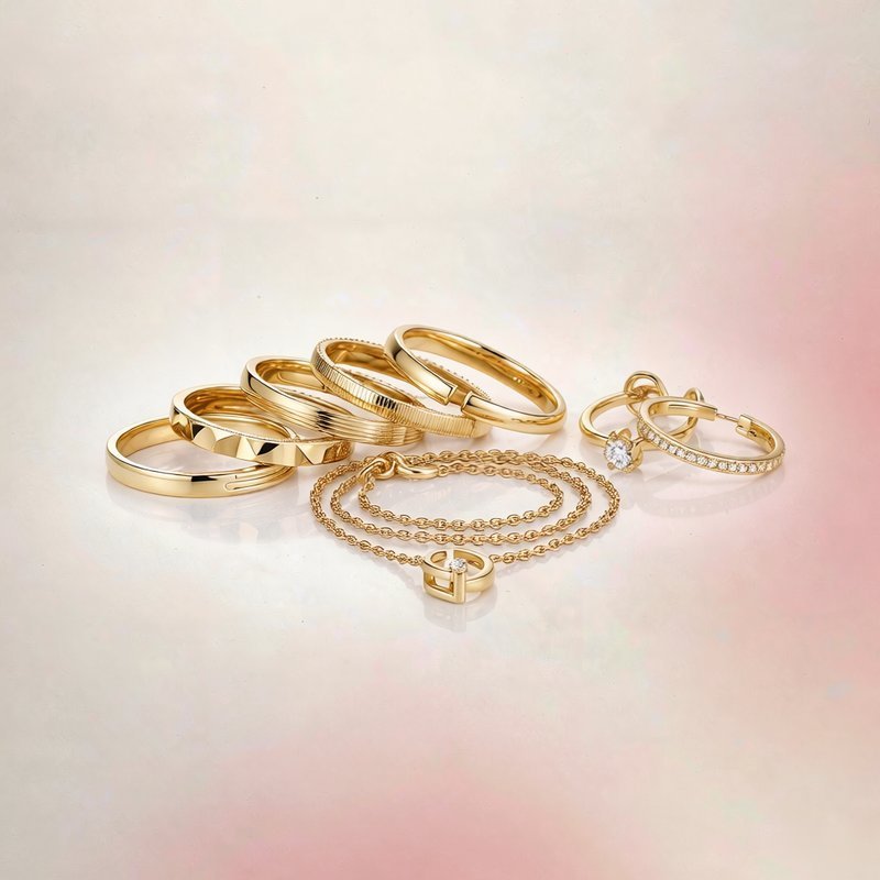 ¿Puede la joyería chapada en oro verse tan bien como el oro macizo?