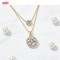Sophisticated 18K Gold Plated Cubic Zirconia Necklace Pendant OEM Jewelry Factory | AAA CZ