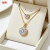 Sophisticated Pendant Necklace OEM Jewelry Factory | Premium gold plating finish with p...