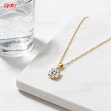 Elegant 18K Gold Plated Cubic Zirconia Necklace Pendant Wholesale | AAA CZ Women's Jewelry