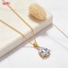 18K Gold Plated Cubic Zirconia Necklace Wholesale | AAA Pendant Jewelry Supplier for Retail