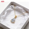 18K Gold Plated Cubic Zirconia Necklace Wholesale | AAA Pendant Jewelry Supplier for Retail