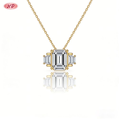 Bold Pendant Necklace Bulk Supplier | Premium gold plating finish with premium cubic zi...