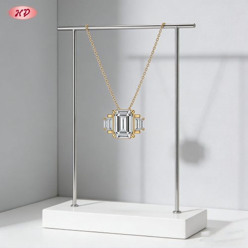 Bold Pendant Necklace Bulk Supplier | Premium gold plating finish with premium cubic zi...