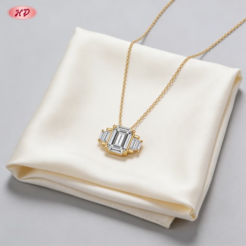 Bold Pendant Necklace Bulk Supplier | Premium gold plating finish with premium cubic zi...