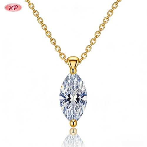 Dazzling Pendant Necklace Manufacturer | Premium gold plating finish with premium cubic...