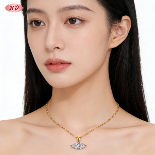 Modern Classic Pendant Necklace Factory Direct Supply | Premium gold plating finish wit...
