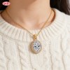 Exquisite Pendant Necklace Bulk Supplier | Premium gold plating finish with premium cub...