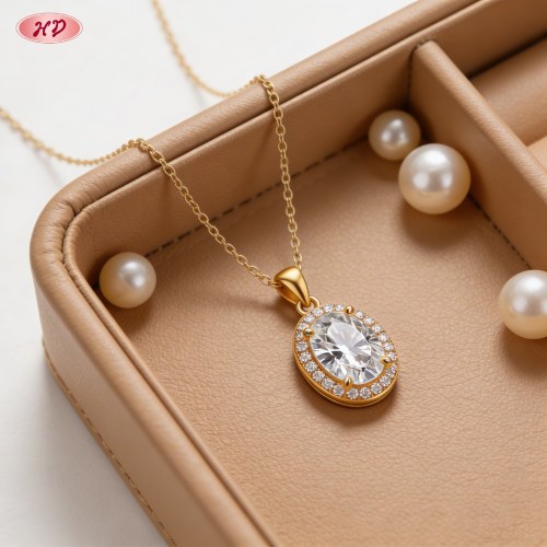 Exquisite Pendant Necklace Bulk Supplier | Premium gold plating finish with premium cub...