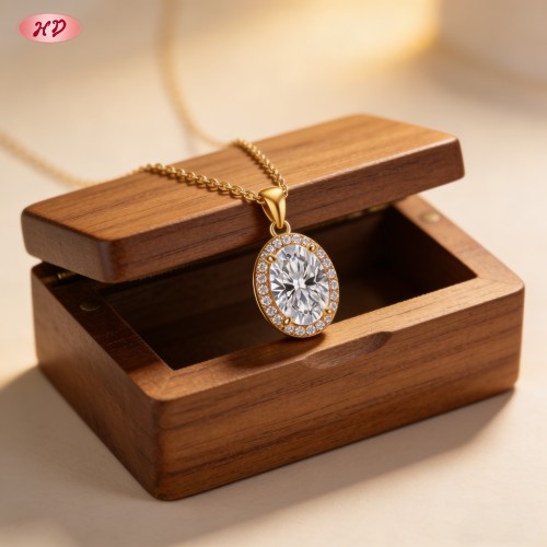 Exquisite Pendant Necklace Bulk Supplier | Premium gold plating finish with premium cub...
