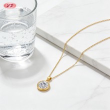 Timeless 18K Gold Plated Cubic Zirconia Necklace Export Manufacturer | AAA CZ Pendant