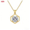 Eye-catching Pendant Necklace Wholesale | Premium gold plating finish with premium cubi...