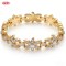 Chic 18K Gold Plated Cubic Zirconia Bracelet Manufacturer | AAA CZ Women's Jewelry