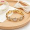 Chic 18K Gold Plated Cubic Zirconia Bracelet Manufacturer | AAA CZ Women's Jewelry