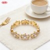 Chic CZ Bracelet Manufacturer | Premium gold plating finish with premium cubic zirconia...