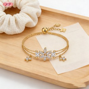 Sophisticated 18K Gold Plated Cubic Zirconia Bracelet Factory Direct Supply | AAA CZ