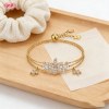 Sophisticated CZ Bracelet Factory Direct Supply | Premium gold plating finish with prem...