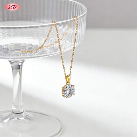 18K gold plated necklace for office wear