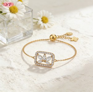 Elegant CZ Bracelet Bulk Supplier | Premium gold plating finish with premium cubic zirc...